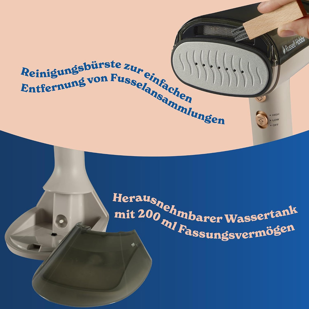 Russell Hobbs Dampfglätter [Dampfglätten mit Ansaugtechnologie] VacuSteam™ (3 Dampf-& Saugstufen, 20