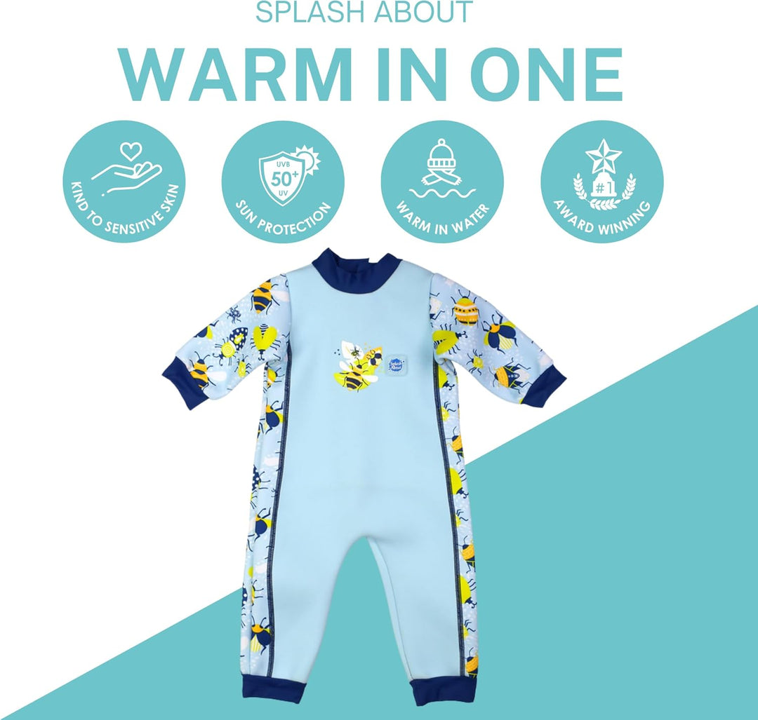 Splash About Warm In One Baby Erwärmen Wetsuit 3-6 monate Bugs Life, 3-6 monate Bugs Life