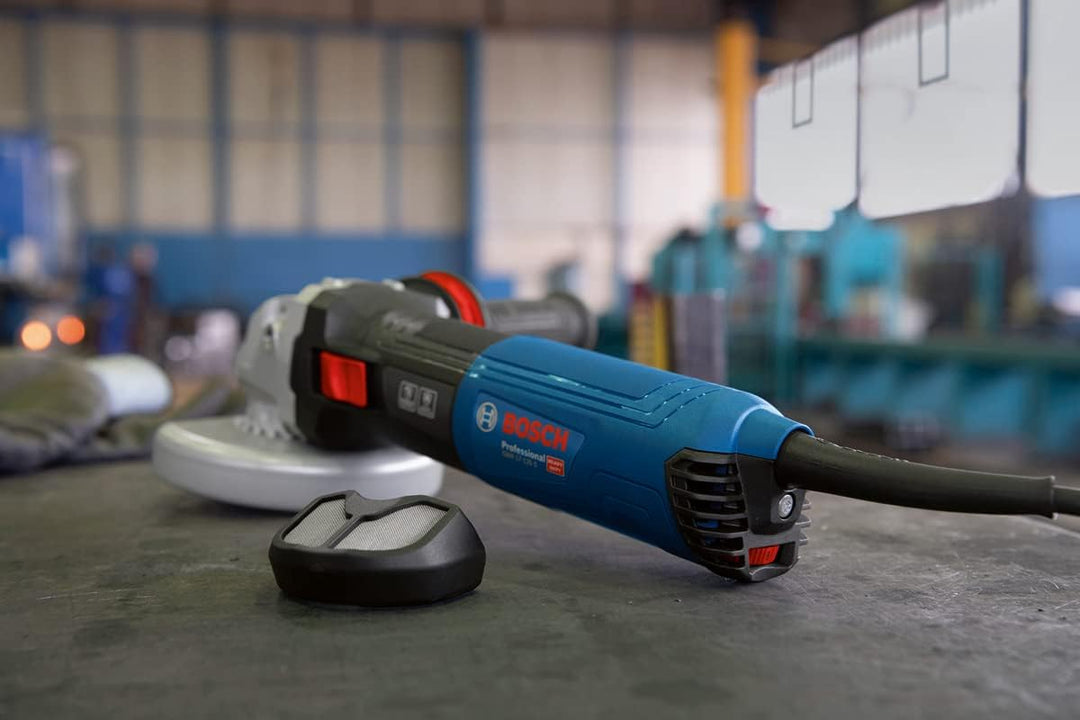 Bosch Professional Winkelschleifer GWX 14-125 S (mit X-LOCK-Aufnahme, 1.400 Watt, Zusatzhandgriff Vi