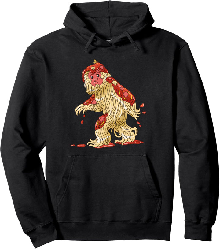 Spaghetti Yeti Bigfoot Sasquatch Monster Pullover Hoodie