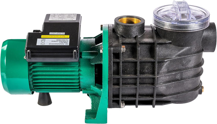 HST Leis Poolpumpe 25,2 m3/Std, bis 100 m³ Beckengrösse, 2200 W, Filterpumpe mit geringer Energieauf