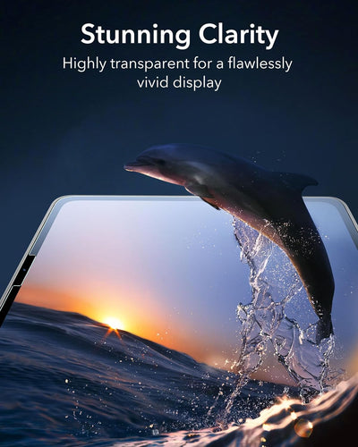ESR Schutzfolie für iPad Pro 13 (2024), Displayschutzfolie aus gehärtetem Glas mit einfach anzubring