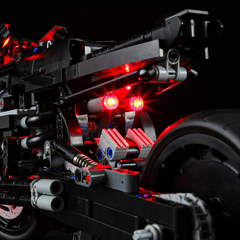 BRIKSMAX 42155 Led Licht für Lego The Batman – BATCYCLE - Compatible with Lego Technic Bausteinen Mo