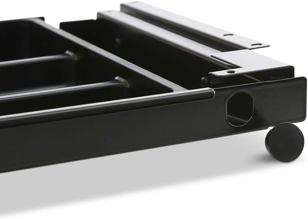 TecLines TUS001B Untertisch Schublade inkl. Kunststoffeinsatz L, schwarz