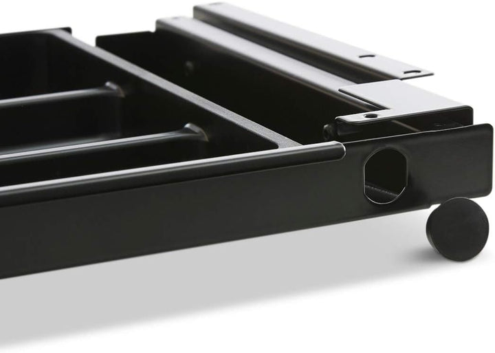 TecLines TUS001B Untertisch Schublade inkl. Kunststoffeinsatz L, schwarz