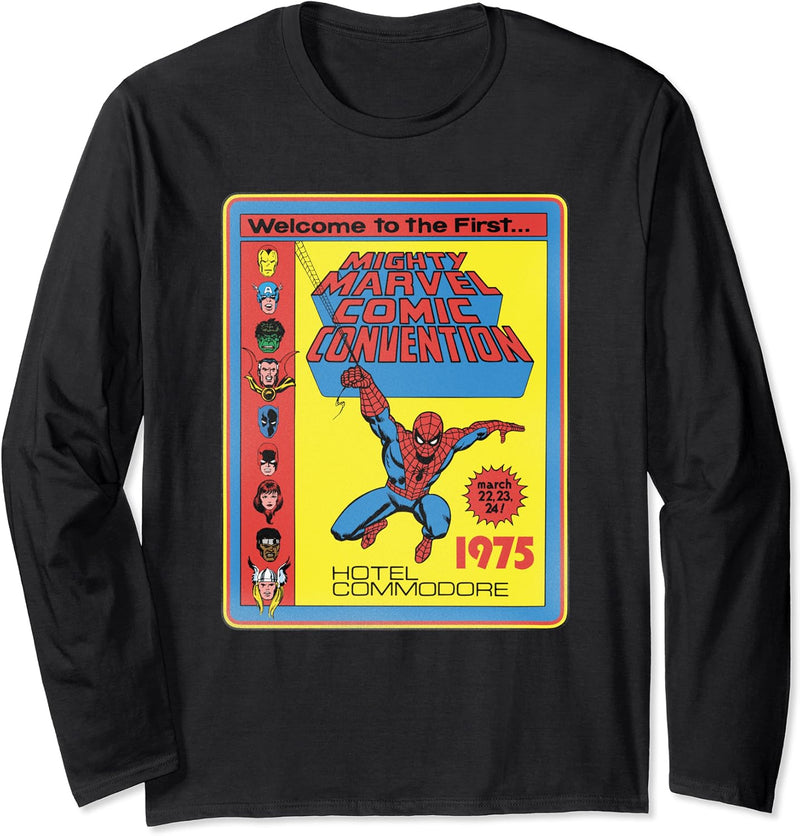Marvel Mighty Marvel Comic Convention Vintage Langarmshirt
