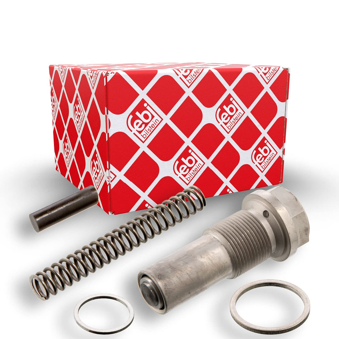 febi bilstein 01382 Kettenspanner für Steuerkette, mit Dichtring , 1 Stück