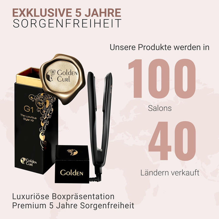 Glätteisen Locken und Glätten Haarglätter - 5 Jahre Sorgenfreiheit - Haar Styling Hair Straightener
