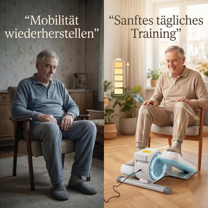 LIVMORE Elektro Fitness Stepper, Magnetischer Widerstand, LCD Display, Fernbedienung, Anti Rutsch Pe
