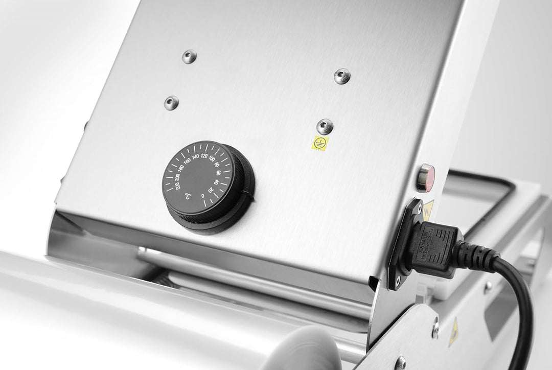 HENDI Schalensiegler, kompakt, mit Aluminiummatrize, zum Verschliessen von Lebensmittelverpackungen,