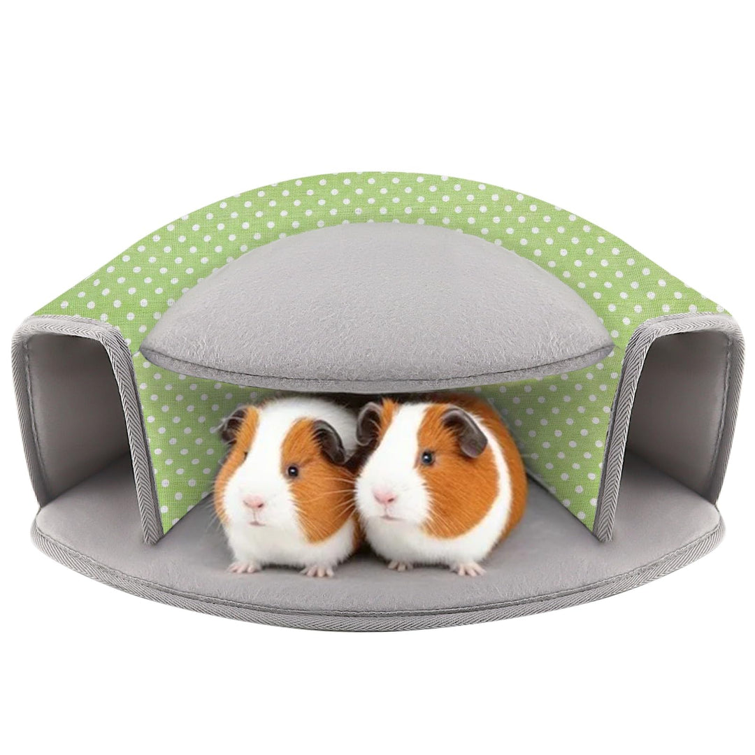 Meerschweinchen Bett, Interaktiver Tunnel, Waschbares Meerschweinchen Zubehoer, Spielzeug für Frettc