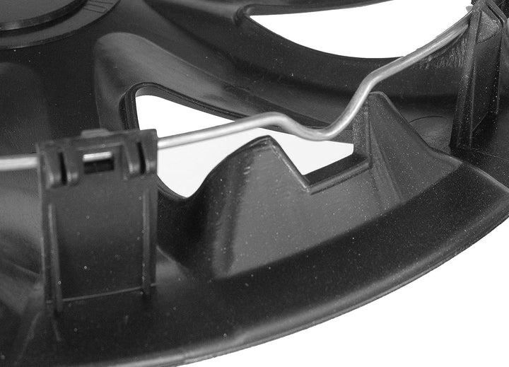 PP 4-er Set Radkappen Radzierblenden Draco CS 16 Zoll 16'' schwarz weiss Black White