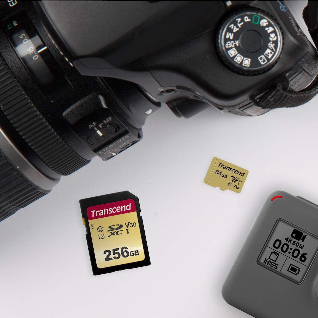 Transcend 64GB SDXC/SDHC 500S Speicherkarte TS64GSDC500S / bis zu 95 MBs lesen und 65 MBs schreiben