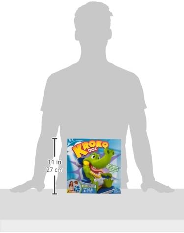 Hasbro Kroko Doc, Geschicklichkeitsspiel für Vorschulkinder Kroko Doc Single, Kroko Doc Single