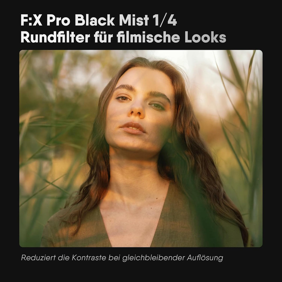 Rollei F:X Pro 49 mm Black-Mist Filter 1/4, Black Diffusion aus Professionelles Optisches Glas für P