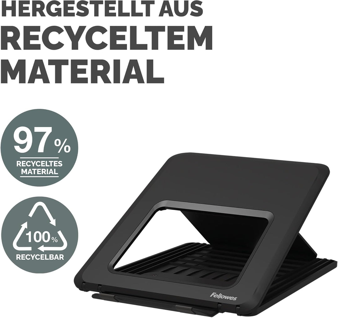 Fellowes Laptop-Ständer für den Schreibtisch - Breyta™ Verstellbarer, 100% recycelbarer Laptop-Ständ