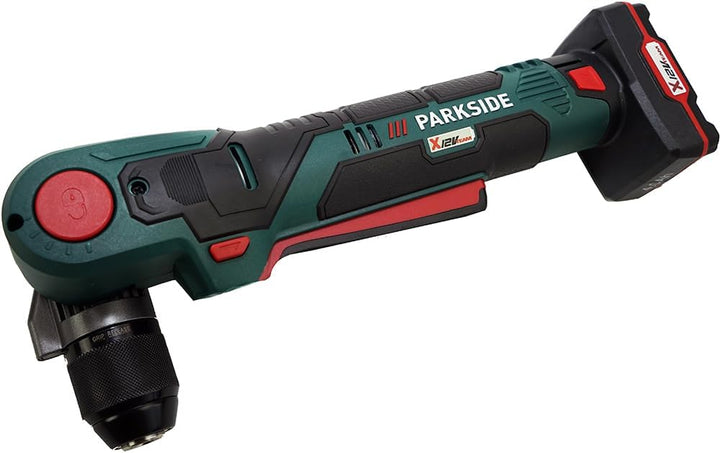 HEADNMORE® Bundle - PARKSIDE® 12V Akku Winkelbohrschrauber PWBSA 12 + HEADNMORE® Schlüsselanhänger (
