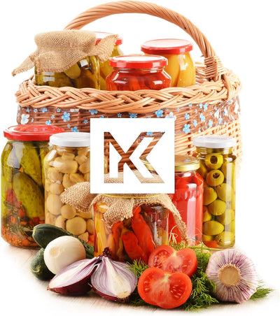 KADAX Einmachgläser, Marmeladengläser 720 ml, Einmachgläser mit Schraubdeckel, Gläser mit Schraubver