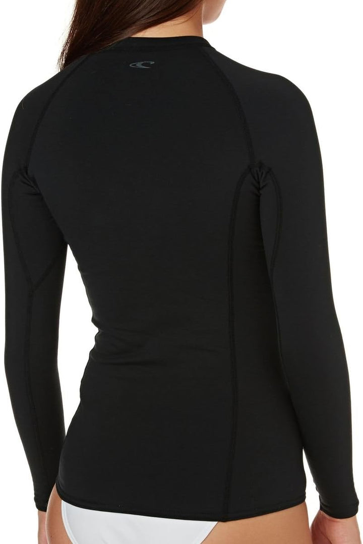 O';Neill Womens Thermo-X Langarmshirt Schwarz - UPF 50+ UV-Schutz - UV-Sonnenschutz und SPF-Eigensch
