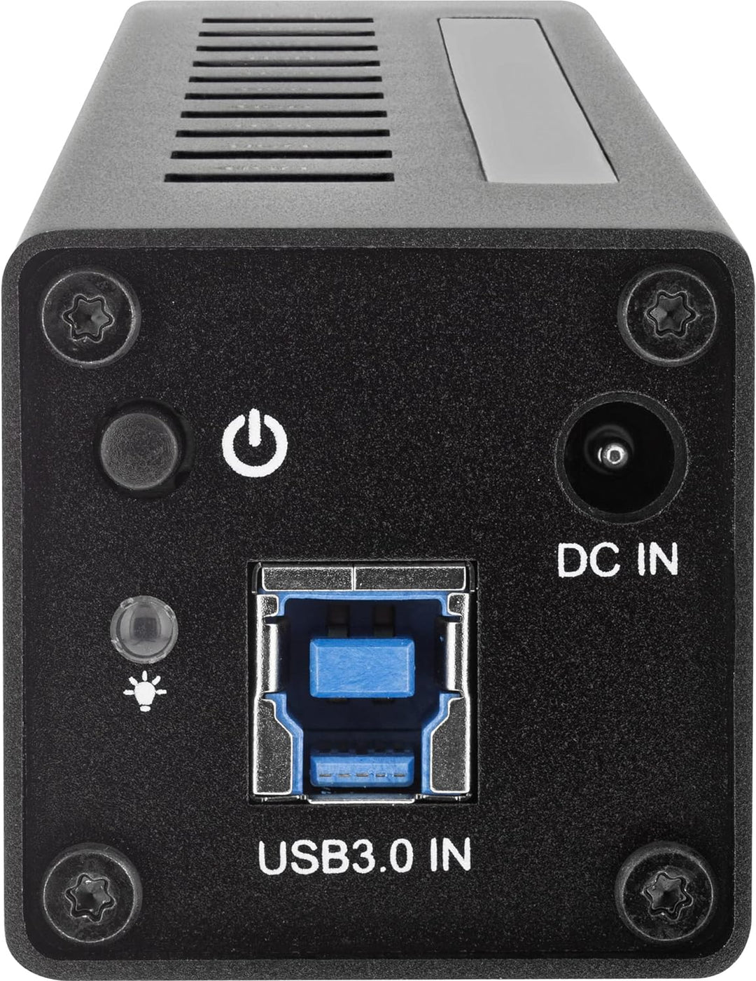 InLine 35395C USB 3.0 Hub, 10 Port, Aluminiumgehäuse, schwarz, mit 4A Netzteil Single, Single