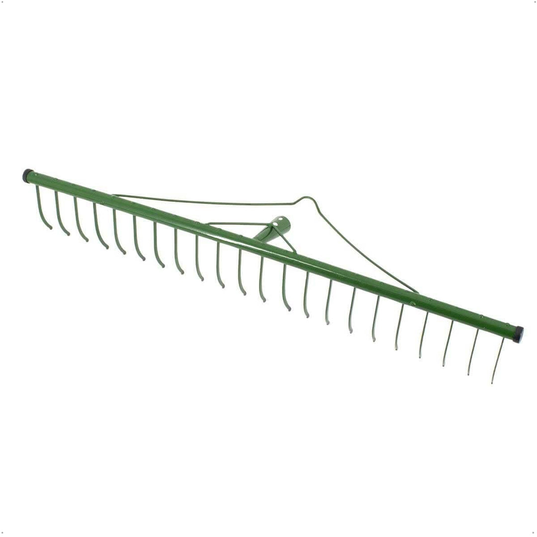 Rekord Heurechen mit 22 Zinken Breite 80 cm aus Stahl, pulverbeschichtet - ohne Stiel, Laubrechen, R