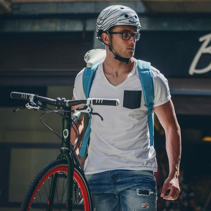 Melon »Scribble« leichter und cooler Fahrradhelm für Damen, Herren und Kinder mit maximalem Schutz S