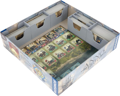 Feldherr Organizer kompatibel mit Anno 1800 + Die Erweiterung - Insert für die Grundspielbox - Leich