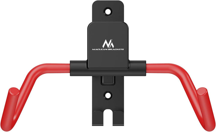 Maclean Wand-Fahrradhalter | aus Stahl, verstellbar | Tragkraft bis zu 30 kg (4 Stück) | Verstellbar