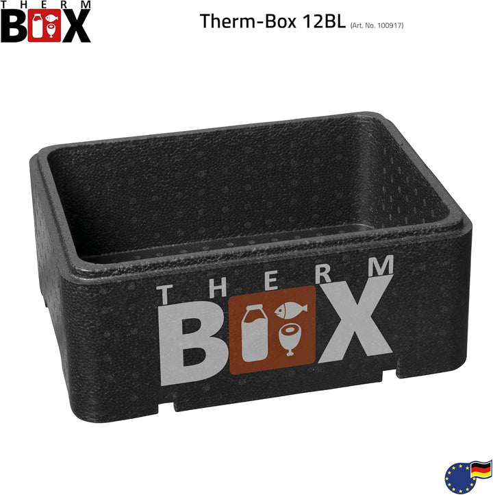 THERM BOX Styroporbox Klein 12BL Innen: 36x26x13cm 12-Liter Isolierbox Warmhaltebox Kühlbox Thermobe