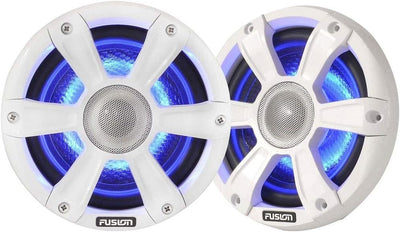 Fusion Marine Hochleistungs-Sport-Kühlergrill und LED-Beleuchtung, Weiss 6.5-Inch, 6.5-Inch