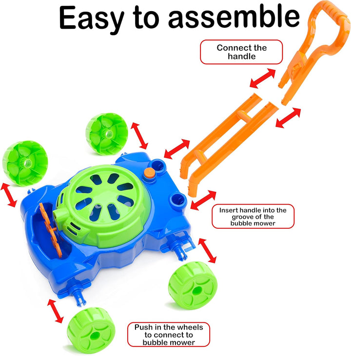 Toyland® Lawn Bubble Mower Rasenmäher zum Mitschieben - Spielzeug für draussen & zum Spielen im Gart