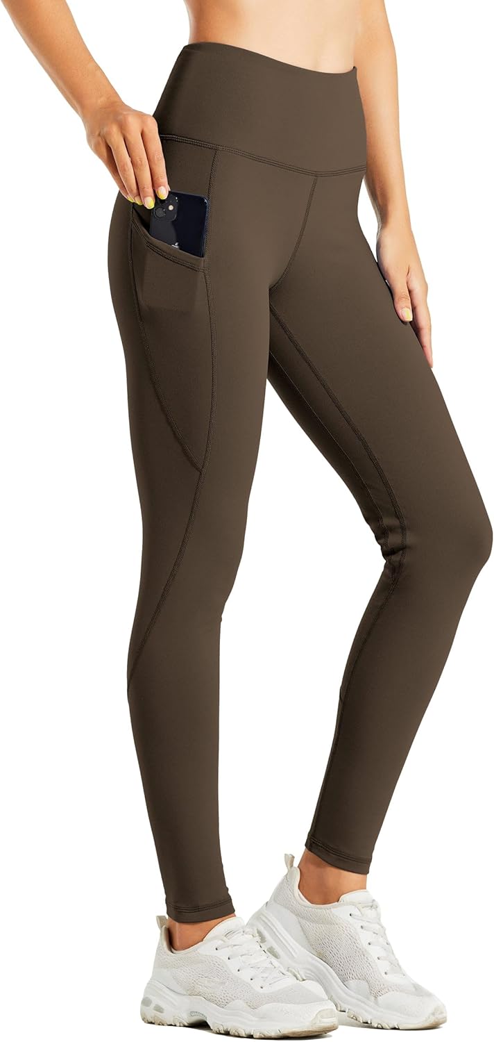 WILLIT Fleece gefütterte Leggings Damen Wasserbeständig Thermohose warme Winterhosen Yogahose Laufho