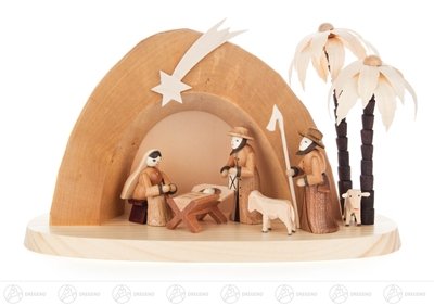 Rudolphs Schatzkiste Krippen und Zubehör Weihnachtskrippe Breite x Höhe x Tiefe 10 cmx11 cmx8 cm NEU