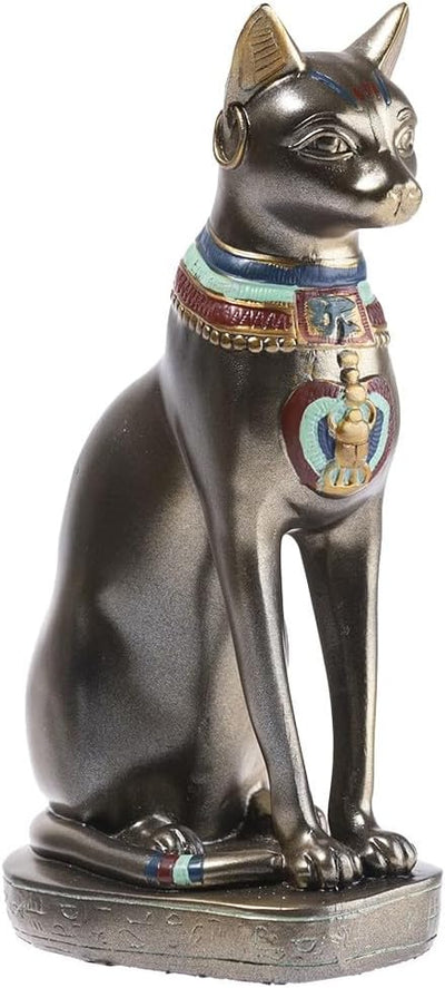 lachineuse - Ägyptische Katze Bastet 30 cm – grosse Statue Katze – Göttin Ägyptens – Figur Ägyptisch