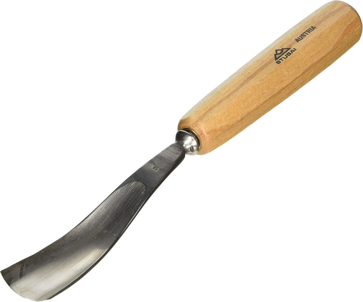 Stubai Stechbeitel Serie 55 - Form 16 : Gebogenes Hohleisen 30mm - 551630, 30mm