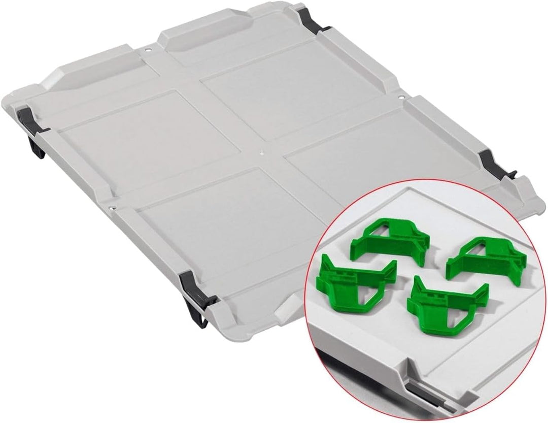 PROREGAL SuperSparSet 5x Eurobox NextGen Economy mit Auflagedeckel und 4x Schiebeschnappverschlüsse