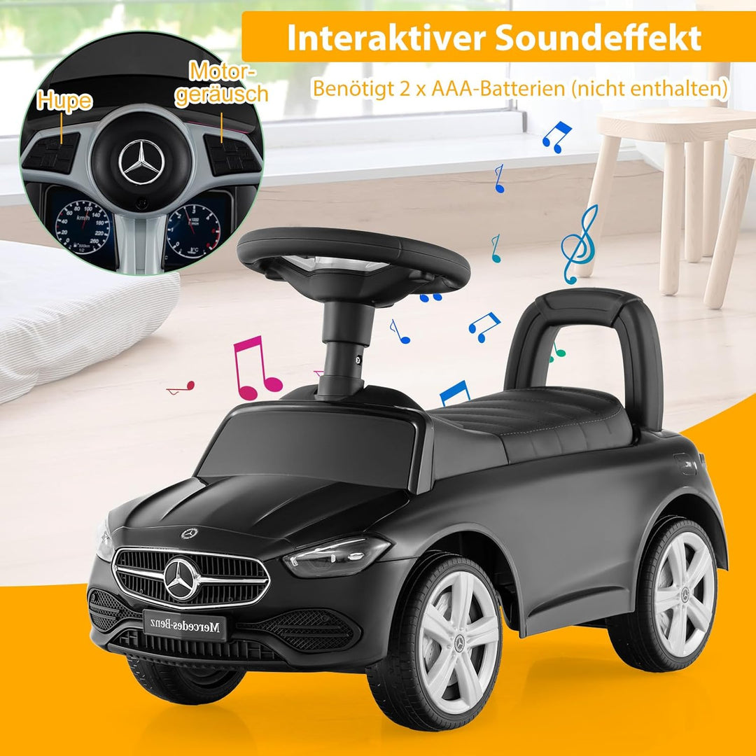 SOARS Kinder Rutschauto, Rutschfahrzeug mit Lenkrad, Sound, Stauraum, Spielzeugauto Jungen & Mädchen
