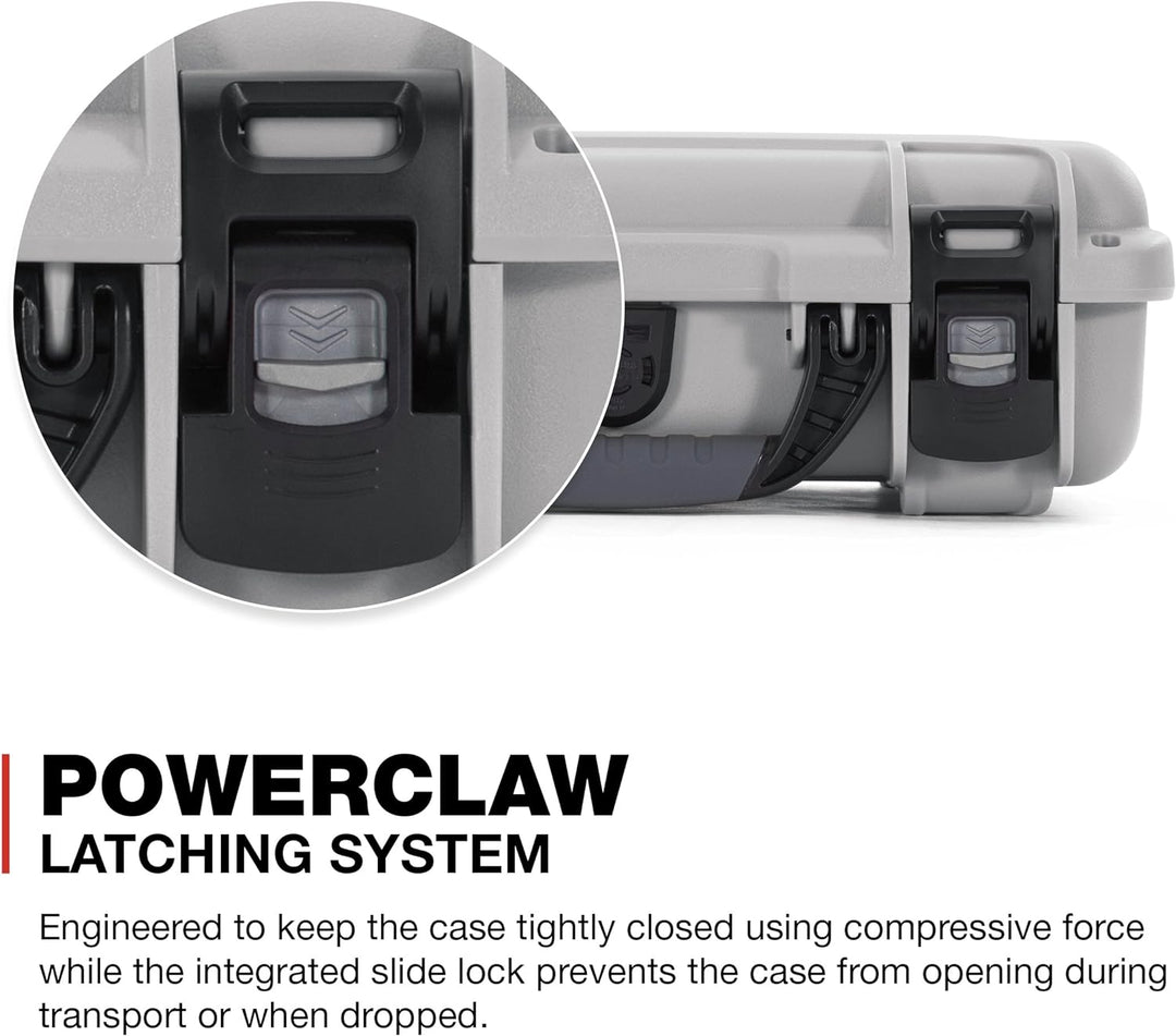 Nanuk 909 Wasserdichter Hartschalenkoffer Mit Plüschschaumeinlage - Silber Silber Würfelförmiger Sch