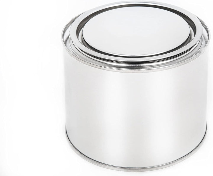 BenBow Weissblechdose 10x 500 ml mit Eindrückdeckel - luftdicht, undurchsichtig, leer, rund - Aufbew