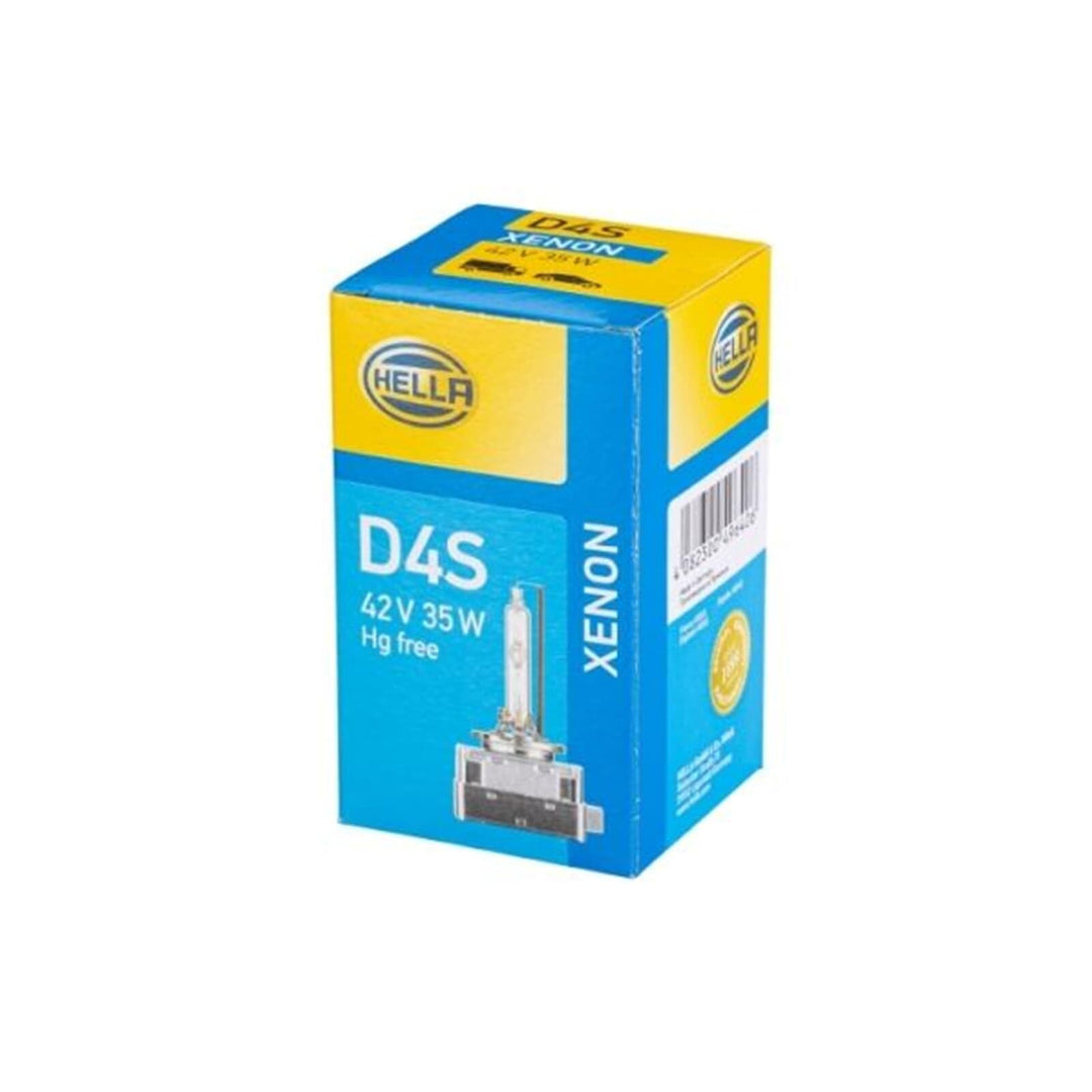 HELLA - Glühlampe - D4S - Xenon up to 4300 Kelvin - 42V - 35W - Sockelausführung: P32d-2-5 - Schacht