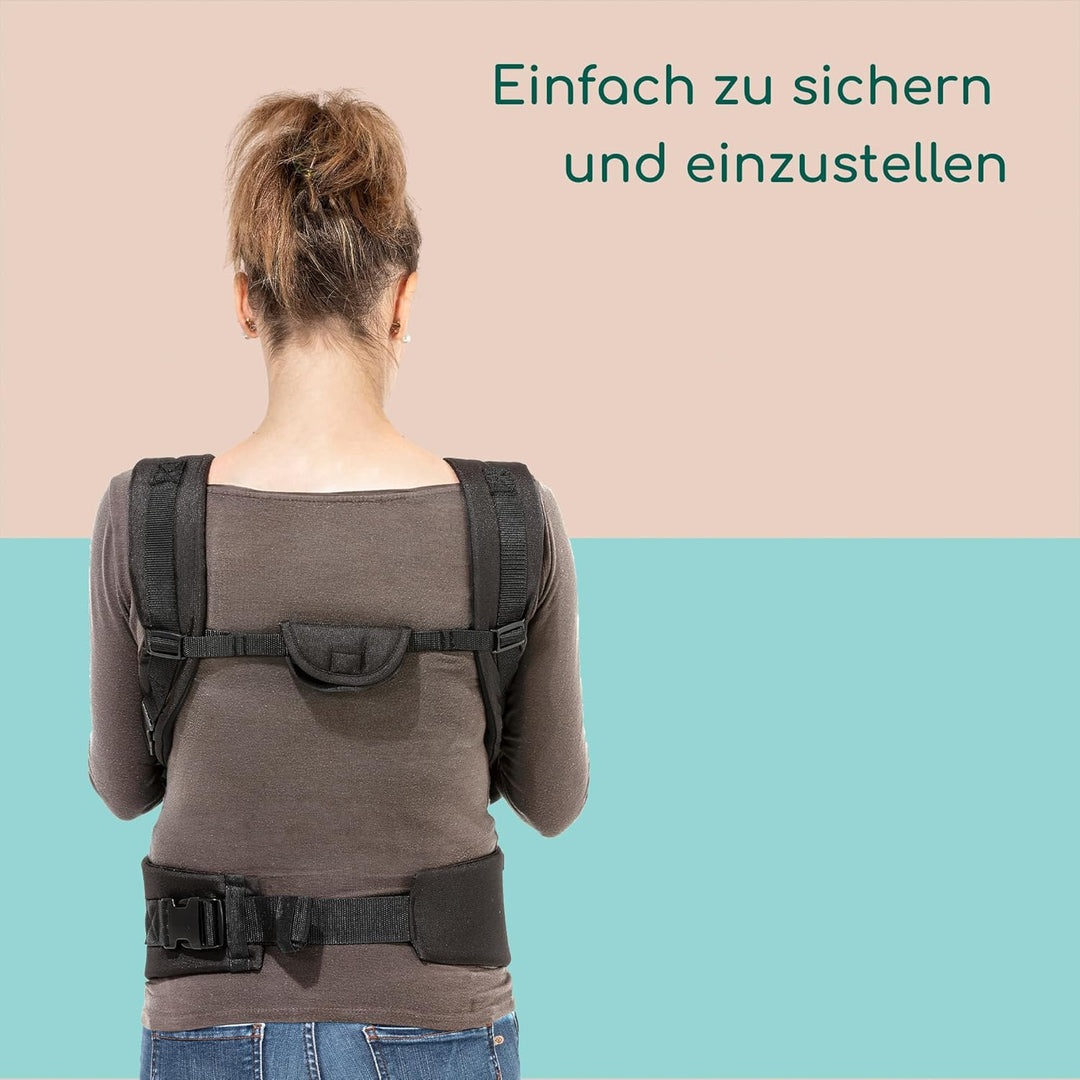 Bebeconfort Go4 Babytrage, ab der Geburt bis ca. 3 Jahre, 0-15 kg, Black Chic Go4 Black Chic, Go4 Bl