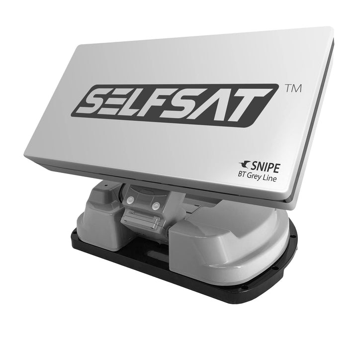 [Test: AUSGEZEICHNET*] Selfsat Snipe BT Grey Line Single - automatische Camping Antenne incl. iOS/An