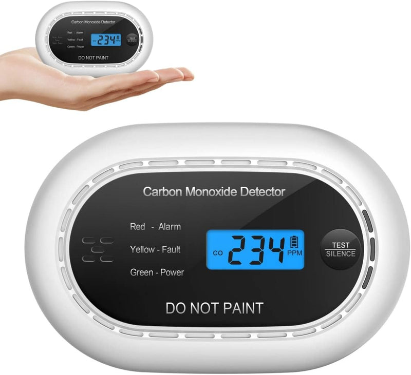 XINDUM Kohlenmonoxid Melder mit LCD-Digitalanzeige, CO Melder mit 10 Jahres Batterie, eigenständiger
