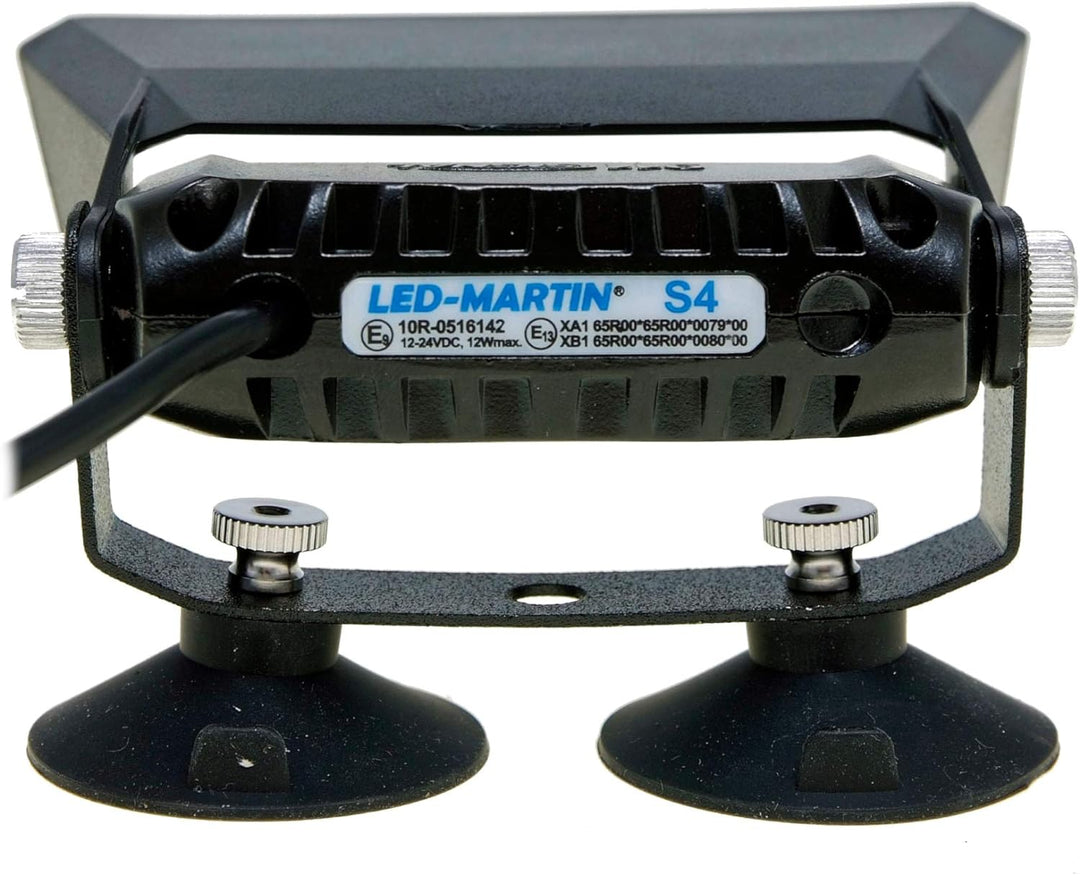 LED-MARTIN® S4 Strassenräumer – Lichtfarbe blau - für den professionellen Einsatz, ECE-R65 Typengene