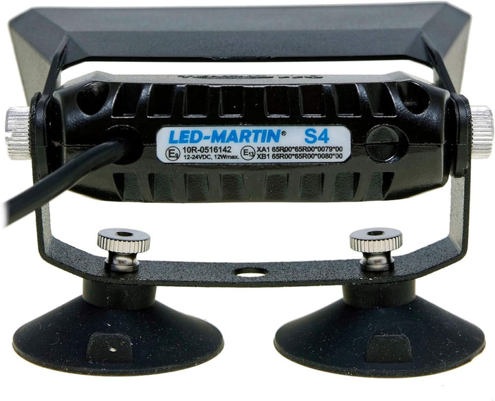 LED-MARTIN® S4 Strassenräumer – Lichtfarbe blau - für den professionellen Einsatz, ECE-R65 Typengene