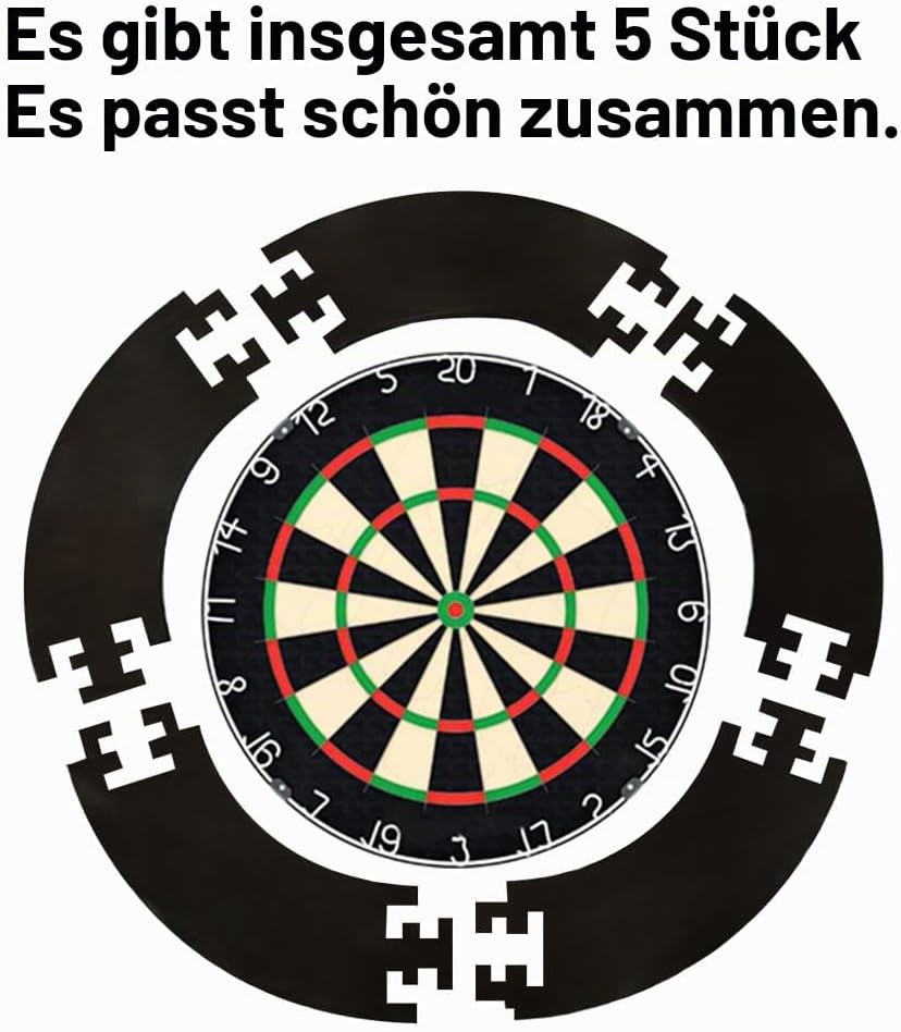 Dartscheibe Dart ZubehöR-Dart Surround Eva,Dartscheibe Schutzring FüR Verpasste WüRfe,Einfache Monta