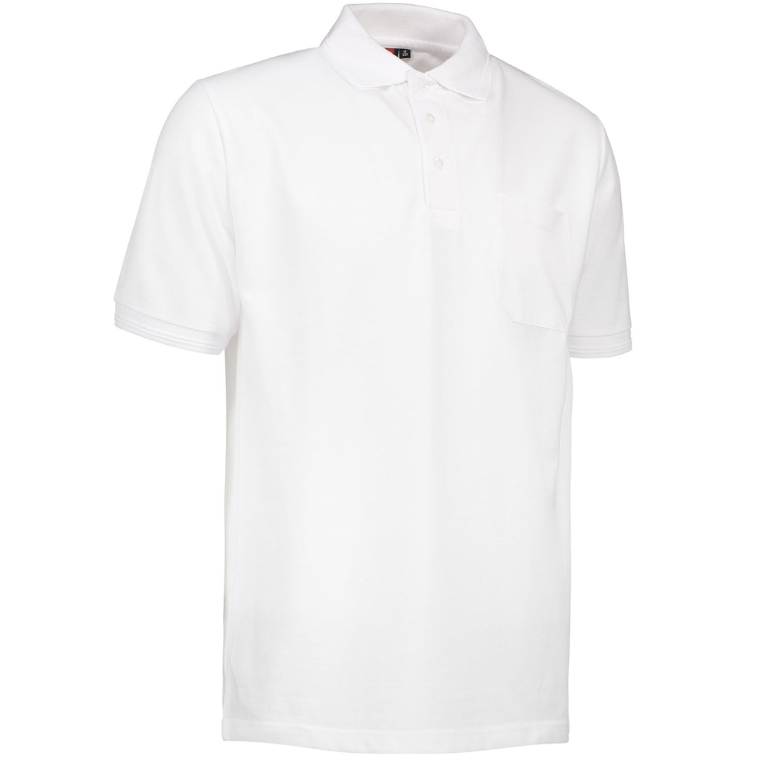 Pionier 41072-5XL Poloshirt "320 Pro Wear" mit Tasche Grösse in Weiss, 5XL