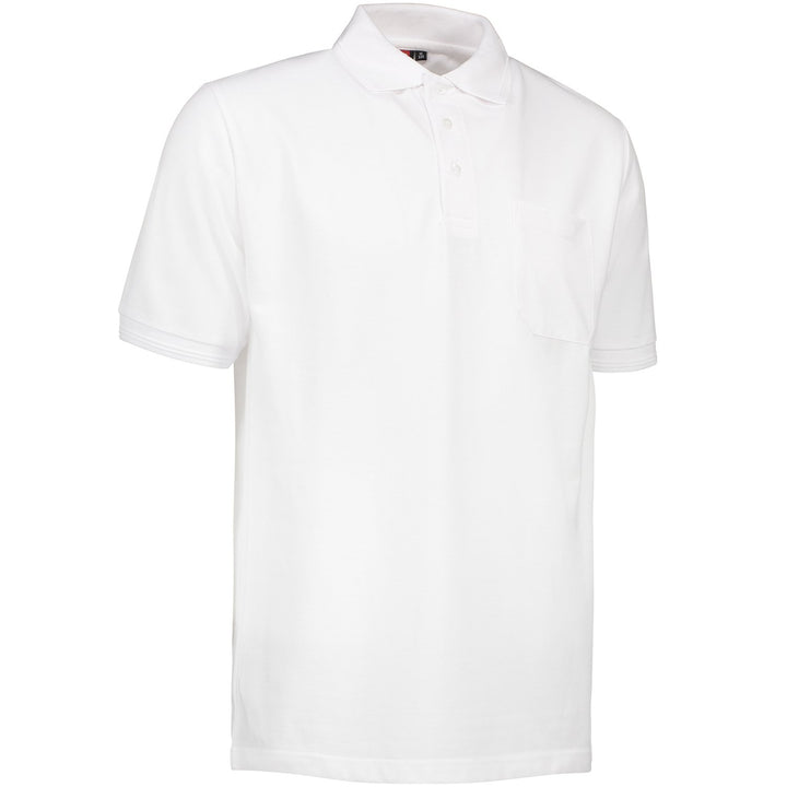 Pionier 41072-5XL Poloshirt "320 Pro Wear" mit Tasche Grösse in Weiss, 5XL