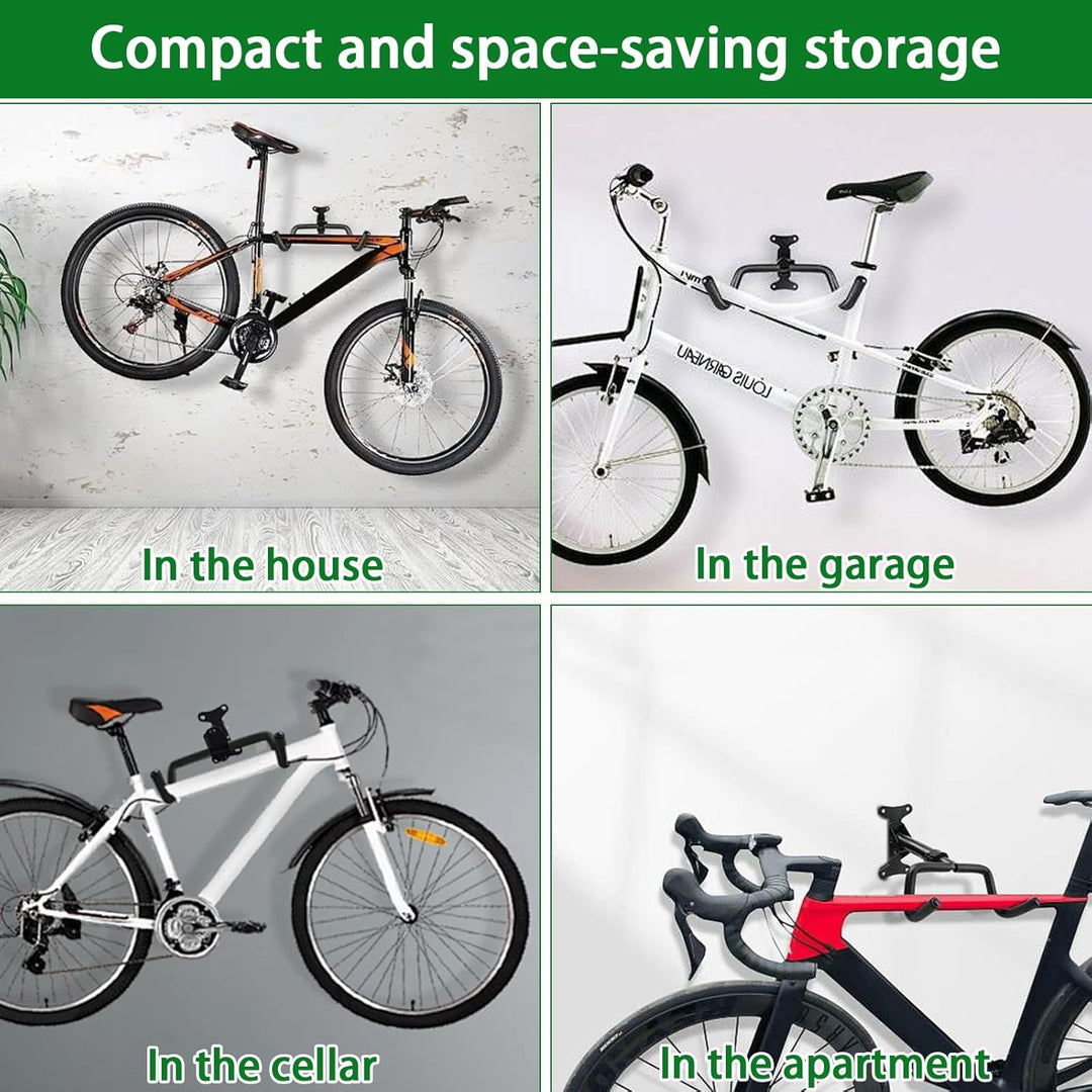 Fahrrad Wandhalterung, Klappbare Wandhalterung Fahrrad für die Garage,Keller und Wohnung Fahrradhalt