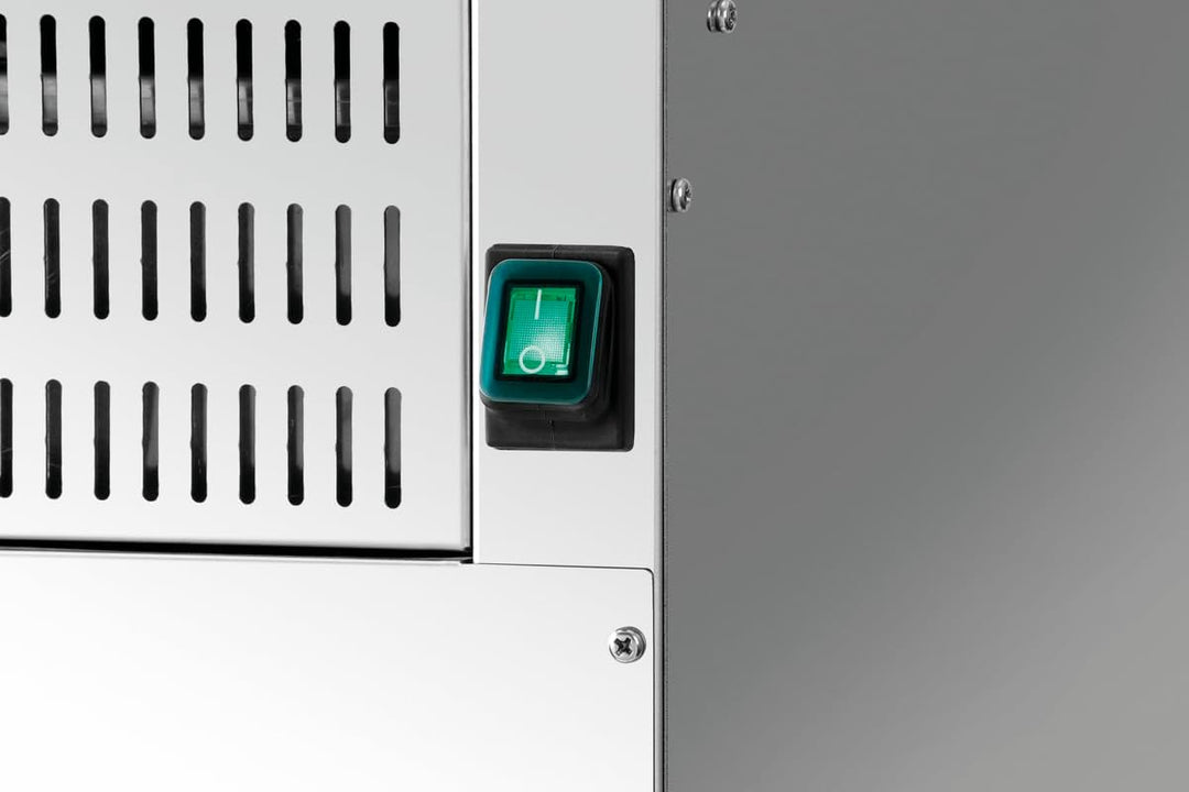 Bartscher Durchlauftoaster Mini-XS aus Edelstahl für bis zu 90 Toasts/Stunde, regelbare Bandgeschwin